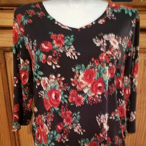 Women’s Pioneer Pullover shirt 3/4 slv V neck size XXL